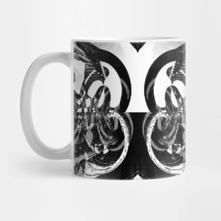 Black Contemporary Scrollwork Wrought Iron Mug